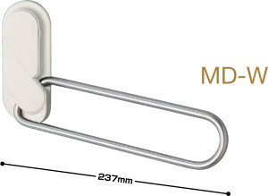 【川口技研】 室内物干し 内用ホスクリーン窓枠付 MD-W ホワイト 1セット(2本組) mdw