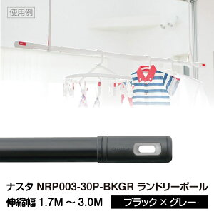 yyzy݌ɂzy LkzyzyzyNASTA-iX^z#003 Laundry Pole h[|[ (/Lk1.7M`3.0M) ubN×O[ [NRP003-30P-BKGR] nrp00330p-bkgr
