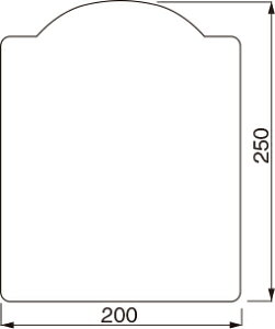 VN} TCv[gn NP-105A AN H250×W200×5mmiʁF1j