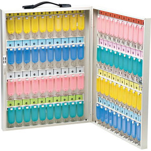 【鍵保管】【ルームキー】【社用車カギ】ワールドキーボックス 携帯・壁掛け兼用型 K-80(80個掛用)470H×355W×60Dmm