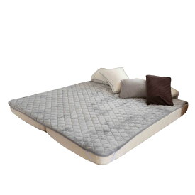 【9月入荷】吸湿発熱 あったか 敷きパッド 280cm×200cm(5人用) 寝具 冬用 マットレス 敷き布団 防寒 ぬくぬく ふわふわ 暖かい フランネル 温かいシルキー ファミリーサイズ 冬 洗える 洗濯OK
