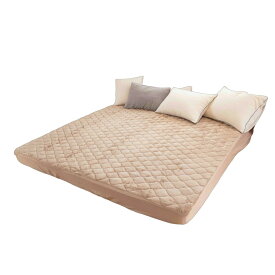【9月入荷】吸湿発熱 パッド一体型ボックスシーツ 200cm×200cm×30cm(3人用) あったか フランネル寝具 BOXシーツ 冬用 ふわふわ 暖かい 温かい マットレス 敷き布団 ふとん シルキー ファミリーサイズ 冬 シングル 2台 洗える 洗濯OK