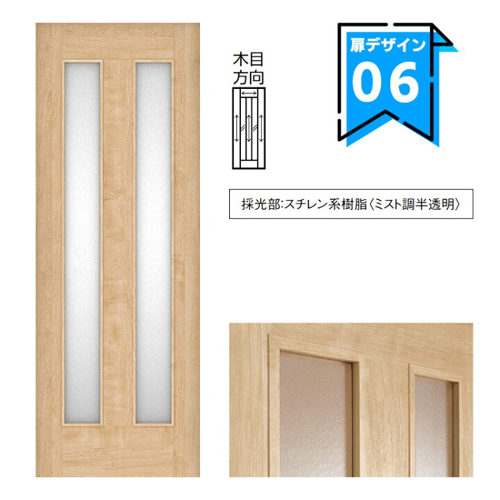楽天市場】大建工業 イエリア 片開きドアセット 【06デザイン 