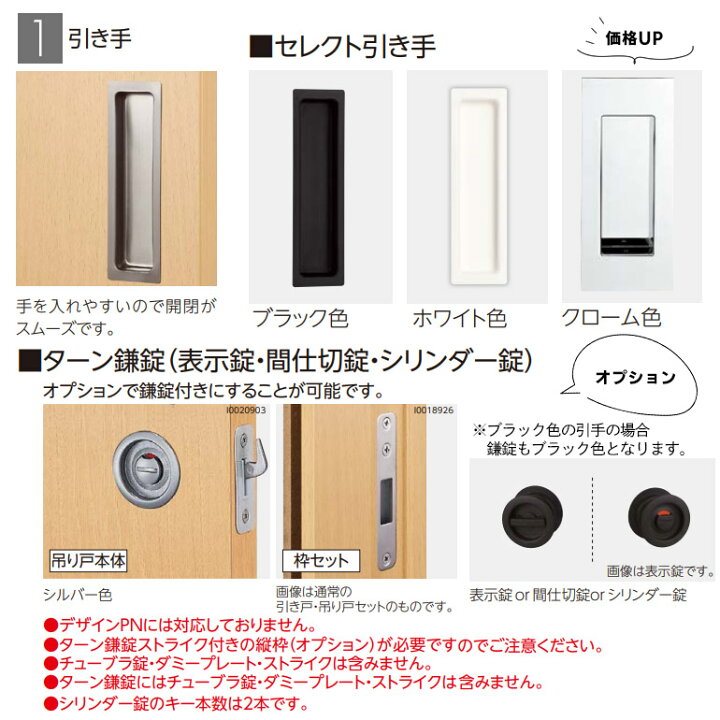 楽天市場】永大産業 アウトセット吊り戸セット【デザインSC】＜壁付 