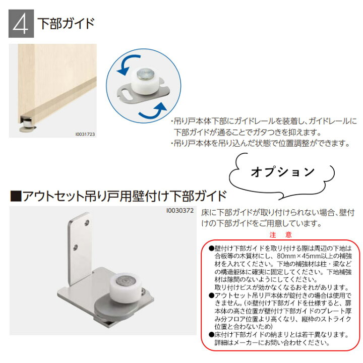 楽天市場】永大産業 アウトセット吊り戸セット【デザイン6N】＜壁付 