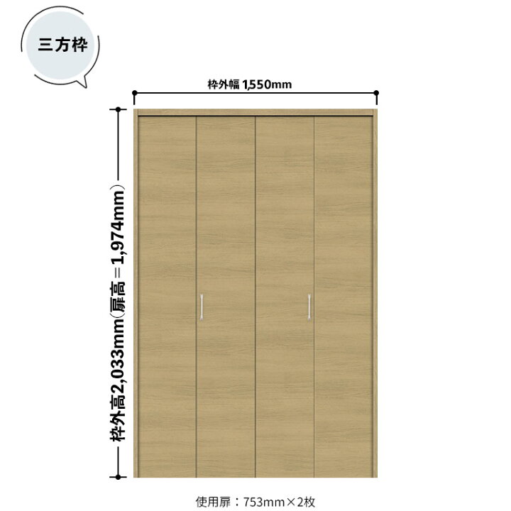 楽天市場】ノダ カナエル クローゼット 固定枠・三方枠 ピボット・フル 
