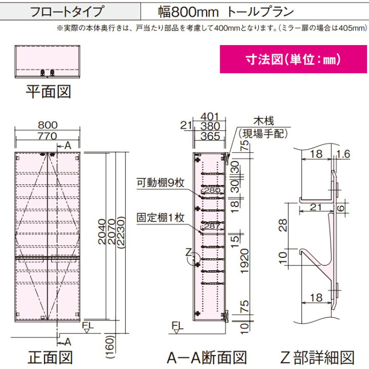 楽天市場】パナソニック ベリティス 玄関用収納 コンポリア幅800mm/0.5 