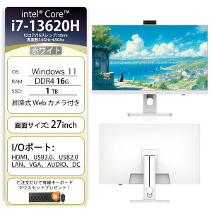 �y2026�ŐV�^�I���^�b�`�p�l���z��̌^pc �f�X�N�g�b�v�p�\�R�� Windows11 Office���� �V�i �����ݒ�ς� 23.8�C���` 27�C���` �C���e�� Intel Core i5/i7 �������[ 8GB 16GB M.2 NVMe SSD 128GB~1024GB WIFI���� �t��