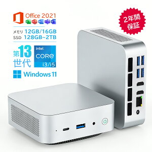 �y2026�V�����Eoffice2024�t���EDDR5�����������z�~�jPC minipc �f�X�N�g�b�v�p�\�R�� ���^ �p�\�R�� �V�i Windows11 Office�t�� �C���e�� Core i3-1215U i5-13420H ������ 12GB/16GB M.2NVMe SSD 128GB~2TB 4K HD 3��ʏo�� 