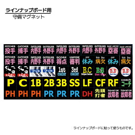 ラインナップボード用守備マグネット 野球 ソフトボール