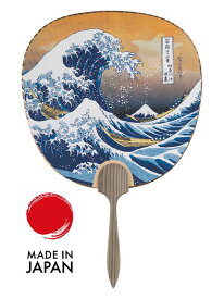 都うちわ 葛飾北斎 北斎 浪裏 Great Wave グレートウェーブ 竹 うちわ 日本製 杉 プレゼント 納涼 京都 Made in Japan 日本画 国産 贈答 ギフト お祝い 贈り物