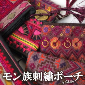 タイ モン族手刺繍アップリケ 財布 プレゼント アジアン 母の日 エスニック メンズ レディース ネコポスOK