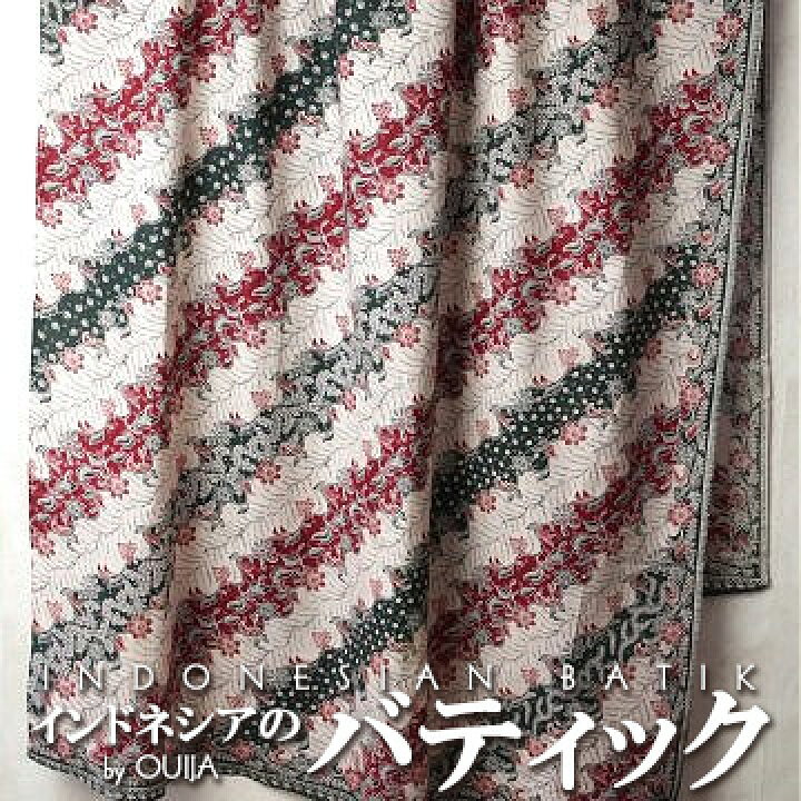 楽天市場】インドネシア バティックカイン パンジャン(腰布) 植物 