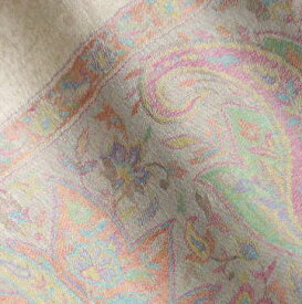 お好きな色を！インド パシュミナ 大判ストール 生成り ジャカード織り プレゼント アジアン 母の日 エスニック +H