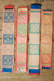 タイ モン族刺繍飾り布 プレゼント アジアン 母の日 エスニック ナチュラル インテリア コットン（綿） ネコポスOK