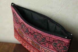 タイ モン族手刺繍パッチワークポーチ 財布 プレゼント アジアン 母の日 エスニック メンズ レディース 小物入れ ネコポスOK +H