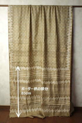 インドろうけつ染め★タッサーシルクサリー