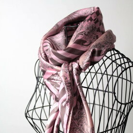 インド フラワー 正方形 スカーフ ピンク系 プレゼント アジアン 母の日 エスニック メンズ レディース ネコポスOK +H+Z
