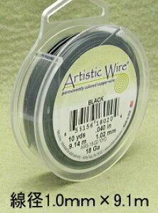 アーティスティックワイヤー #18(線径1.0mm×9.1m)【ブラック】