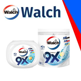 【最大50％OFF！マラソンセール開催】柔軟剤入り洗濯洗剤 本体詰替セット 合計97粒 ウォルシュ アクアティック＆マリンムスクの香り 部屋干し 洗剤 ジェルマジックボール型洗剤 洗濯洗剤 消臭 抗菌 詰替 65粒 詰め替え 本体32粒 ケース 【メーカー直営 王子製薬】