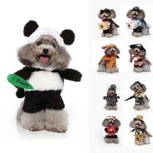 【1点15%、2点目50%OFFクーポン】犬服 パンダ コスプレ 秋冬 パーカー フード付き ふわふわ 暖かい 犬猫用 コスチューム お散歩お出かけ 着物 コスプレ ハロウィン クリスマス 犬洋服 ペット