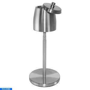 スタンド灰皿 灰皿 ふた付き 伸縮式チューブ 約45cmー75cmに高さおしゃれ ふた付き 調整可能 滑り止め付 防風 臭いが広がりにくい 屋外 室内兼用 密閉 洗いやすい ステンレス