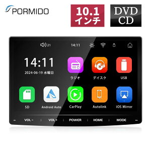 yPORMIDO@|[~hzfBXvCI[fBI CD DVD 10.1C` carplay android auto ~[O J[I[fBI2DIN bluetooth o[XA USB ChFM J[ir PRA105