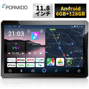 yPORMIDO@|[~hzfBXvCI[fBI 11.8C` 6+128GB 2000*1200 J[I[fBI 1din AhChir apple carplay android auto J[ir ~[O FM PR-G10