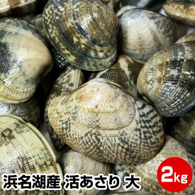 【母の日 父の日 お中元 誕生日プレゼント ギフト 御中元】鮮度抜群！★静岡県 浜名湖産 活あさり(大)2kg★アサリ 干物セット 干物 1位 50代 60代 70代 お試し 保存食 お買得 まとめ買い