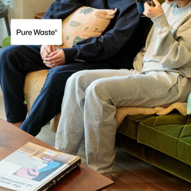 Pure Waste（ピュアウェイスト） スウェットパンツ ユニセックス フィンランド発 北欧 スウェットズボン 下 おしゃれ ベーシック アパレル 白 黒 100％リサイクル生地 オフホワイト ブラック ネイビー グレー リサイクルコットン 裏起毛 暖か