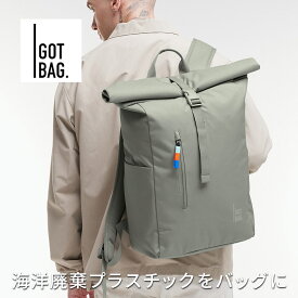 GOTBAG ゴッドバッグ ROLLTOP EASY ロールトップ バックパック 耐水 リュック 大容量 おしゃれ 海洋廃棄プラスチック SDGS レディース メンズ 旅行 リサイクル素材 アウトドア