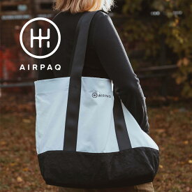 AIRPAQ（エアパック）Totebaq トートバッグ バックパック レディース メンズ 軽い トート ホワイト×ブラック アップサイクル 撥水 おしゃれ