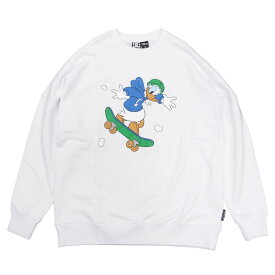 DC SHOE × DISNEY ディーシーシュー ディズニー19 DISNEY RIDING CREW　[WHITE](ドラルド ダック ウォルト フーディープルオーバー フード パーカー コラボ コラボレーション メンズ レディース ユニセックス ホワイト 白 )