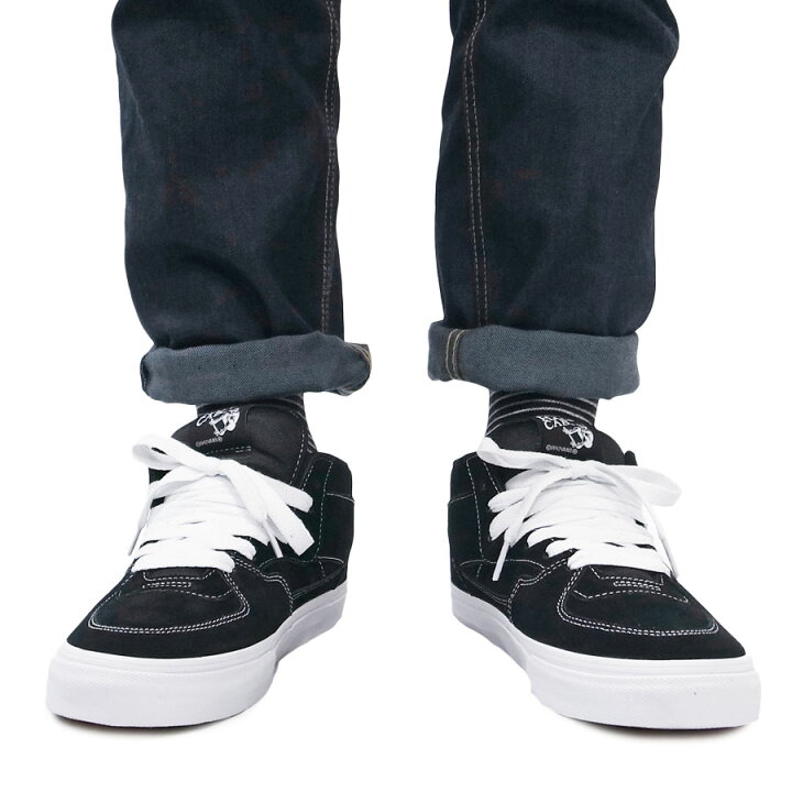 楽天市場】VANS バンズHALF CAB [BLACK](ヴァンズ スティーブ 