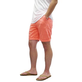 VANS APPAREL バンズ アパレルEXCERPT SHORT PANT　[LIVING CORAL](バンズ ヴァンズ メンズ ショートパンツ ショーツ ジップフライ スケート オレンジ )