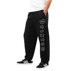 BRIXTON ブリクストンPROXY SWEATPANT　[BLACK WHITE](スウェット スエット パンツ ルーズ ダボダボ スケート メンズ レディース ユニセックス ブラック 黒 )