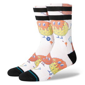 STANCE SOCKS MENS スタンスソックスBOCK BOCK SOCKS　[WHITE](ハイソックス 靴下 丈長 おしゃれ 高機能 伸縮 メンズ スケート スケートボード スケボー スポーツ スニーカー ランニングシューズ ブーツ 革靴 ドレスシューズ ホワイト 白)