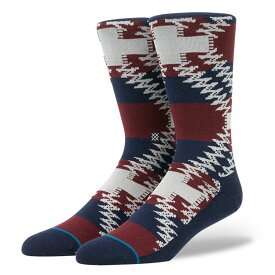 STANCE SOCKS MENS スタンスソックスMUSTANG SOCKS　[NAVY](スタンス ソックス ウール 靴下 メンズ スケート スケートボード)【ラストワン】