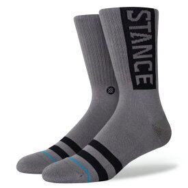 STANCE SOCKS MENS スタンスソックスOG SOCKS　[GREY](ハイソックス 靴下 丈長 ホーズ メンズ スケート スケートボード スケボー スポーツ スニーカー ランニングシューズ 革靴 ドレスシューズ グレー)