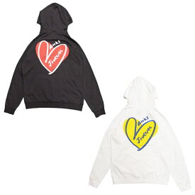 BANKS バンクスTICKER HOODIE　[2色](スウェットパーカー スエット プルオーバー メンズ レディース ユニセックス サーフ系 サーフィン オーガニックコットン ハート ブラック 黒 ホワイト 白)