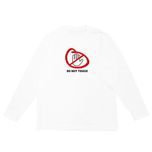 ����T�V���c �J�b�g�\�[ �g�b�v�X �����Y ���f�B�[�X ���j�Z�b�N�X �����|�C���g DO NOT TOUCH �z���C�g �� 5.6oz Our.s �A���[�Y ORIGINAL L/S TEE ��������(WHITE)