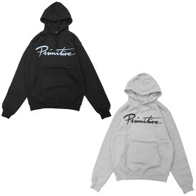 PRIMITIVE プリミティブNUEVO SCRIPT PULLOVER HOODIE　[2色](パーカー プルオーバー スウェット ストリート スケート メンズ レディーズ ユニセックス ジェンダーレス 黒 ブラック グレー)