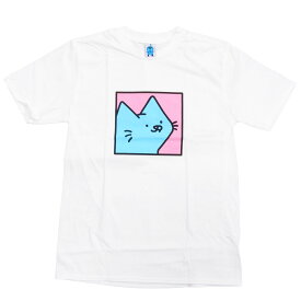 LEON レオンKARSSEN BOX CAT TEE　[WHITE](半袖 Tシャツ クルーネック 猫 ねこ CAT カットソー メンズ レディース ユニセックス ホワイト 白 )