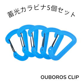 【新色登場！】公式 朧Dカラビナ【ブルー】 カラビナ D型 5個 セット 蓄光 おしゃれ オシャレ 樹脂 キャンプ 便利 グッズ 頑丈 プラスチック 軽量 カラナビ アウトドア キャンプギア カラビナフック アウトドアギア Dリング 便利グッズ 送料無料 便利グッズ・雑貨 日本製