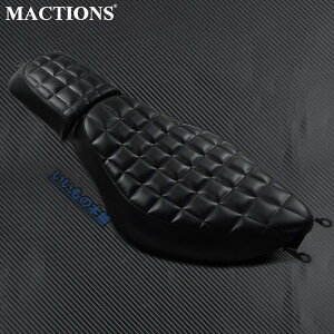 シート バイク 黒 2 アップソファ ツアー ベンチ リアクッション ハーレースポーツスター 883 1200 200