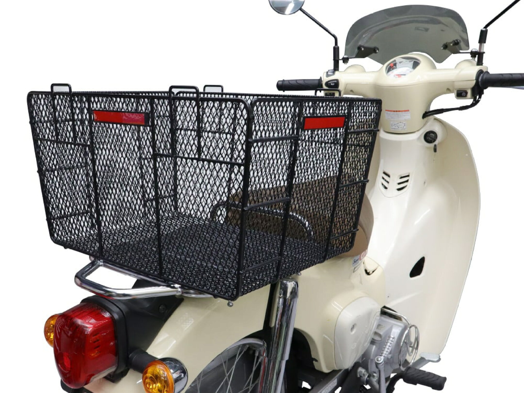 JA44に大型リアバスケット装着