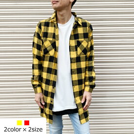 楽天市場 ロング丈 チェックシャツ コーデの通販