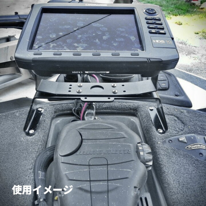 楽天市場】Dek-It 魚探マウント シングル 0度角 アルミ製 バウデッキ 