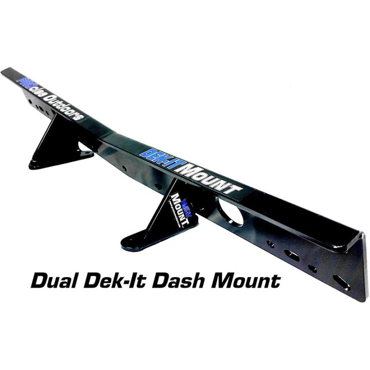 楽天市場】Dek-It 魚探マウント ダッシュボード取付 デュアル アルミ製 