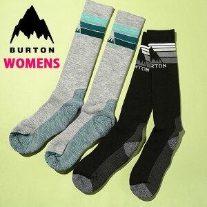 ロングソックス バートン BURTON Womens EMBLEM MIDWEIGHT SOCK レディース ハイソックス 靴下 ソックス ボーダー柄 スノボ スノーボード スキー SNOWBOARD 10%off